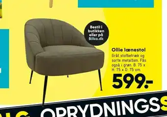Bilka Ollie lænestol tilbud