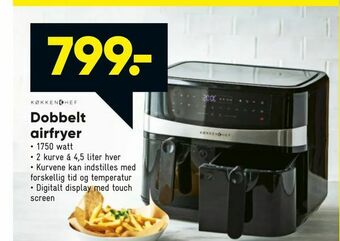Bilka Dobbelt airfryer tilbud