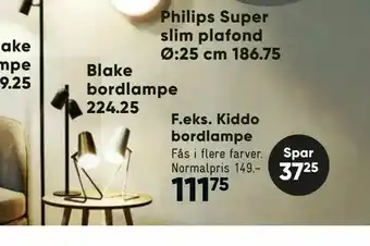 Bilka Kiddo bordlampe tilbud