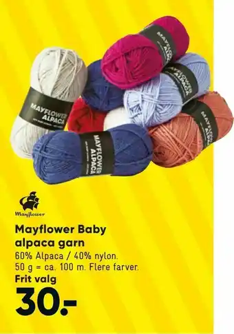 Bilka Mayflower Baby alpaca garn tilbud