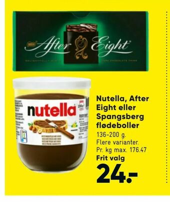 Nutella, After Eight eller Spangsberg flødeboller