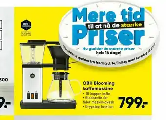 Bilka OBH Blooming kaffemaskine tilbud