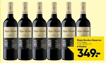Bilka Rioja Bordon Reserva tilbud