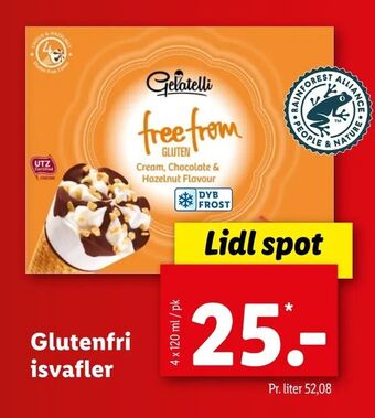 Glutenfri isvafler