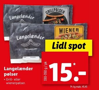 Let-Køb Langelænder pølser tilbud