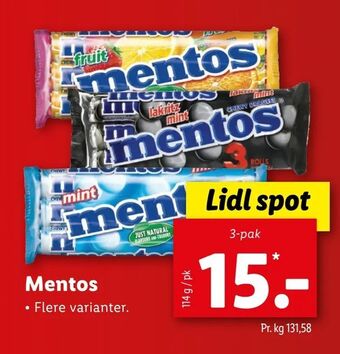 Let-Køb Mentos tilbud