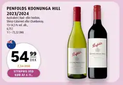 Scandinavian Park Penfolds Koonunga Hill 2023/2024 tilbud