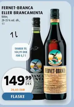 Scandinavian Park Fernet-Branca eller Brancamenta tilbud