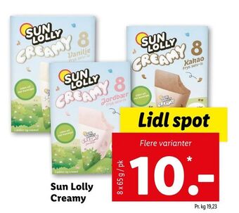 Let-Køb Sun Lolly Creamy tilbud
