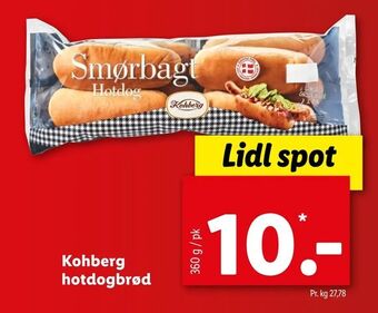 Let-Køb Kohberg hotdogbrød tilbud