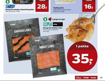 Kvickly Smag Forskellen laks tilbud