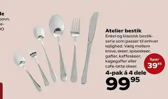 Kvickly Atelier bestik tilbud