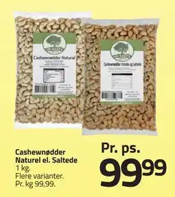 Fleggaard Cashewnødder Naturel el. Saltede tilbud