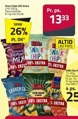 Fleggaard Kims Chips 50% Extra tilbud