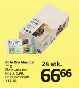 Fleggaard All In One Müslibar tilbud