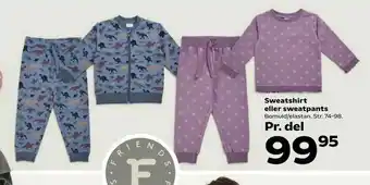 Kvickly Sweatshirt eller sweatpants tilbud