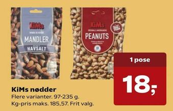 Kvickly KiMs nødder tilbud