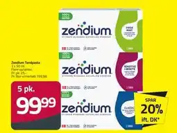 Fleggaard Zendium Tandpasta tilbud