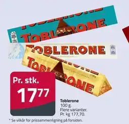 Fleggaard Toblerone tilbud