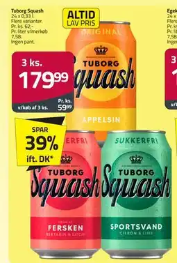 Fleggaard Tuborg Squash tilbud