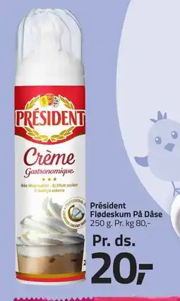 Fleggaard Président Flødeskum På Dåse tilbud