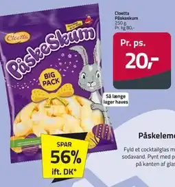 Fleggaard Cloetta Påskeskum tilbud