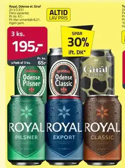 Fleggaard Royal, Odense el. Giraf tilbud