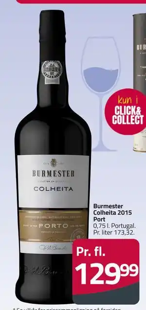 Fleggaard Burmester Colheita 2015 Port tilbud
