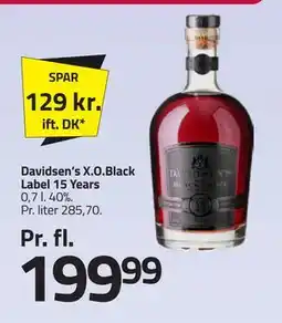 Fleggaard Davidsen’s X.O.Black Label 15 Years tilbud