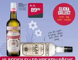 Fleggaard Aalborg Taffel Akvavit el. Klar Snaps tilbud