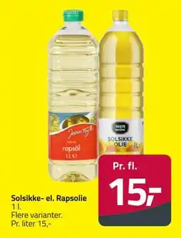 Fleggaard Solsikke- el. Rapsolie tilbud