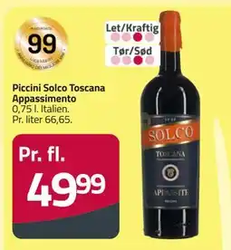Fleggaard Piccini Solco Toscana Appassimento tilbud