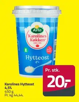 Fleggaard Karolines Hytteost 4,5% tilbud