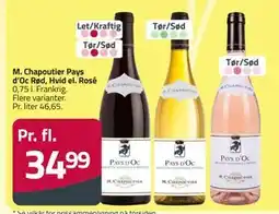 Fleggaard M. Chapoutier Pays d’Oc Rød, Hvid el. Rosé tilbud