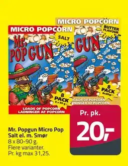 Fleggaard Mr. Popgun Micro Pop Salt el. m. Smør tilbud