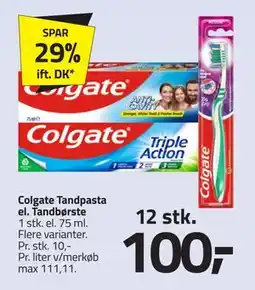 Fleggaard Colgate Tandpasta el. Tandbørste tilbud