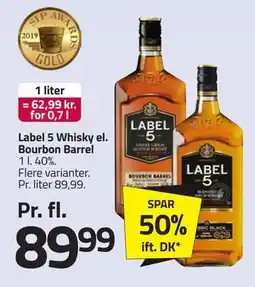 Fleggaard Label 5 Whisky el. Bourbon Barrel tilbud