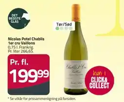 Fleggaard Nicolas Potel Chablis 1er cru Vaillons tilbud