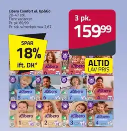 Fleggaard Libero Comfort el. Up&Go tilbud