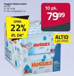 Fleggaard Huggies Vådservietter tilbud