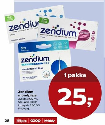 Kvickly Zendium mundpleje tilbud