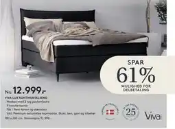 SENG VIVA LUX KONTINENTALSENG tilbud