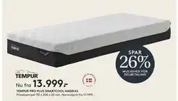 SENG TEMPUR PRO PLUS SMARTCOOL MADRAS tilbud