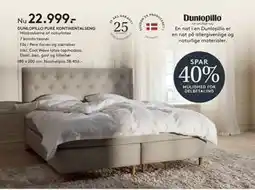 SENG DUNLOPILLO PURE KONTINENTALSENG tilbud