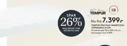 SENG TEMPUR PRO PLUS SMARTCOOL TOPMADRAS 8 CM tilbud