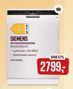Skousen OPVASKEMASKINE tilbud