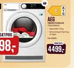 Skousen AEG TØRRETUMBLER TR832W84G tilbud