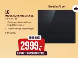 Skousen LG INDUKTIONSKOGEPLADE CBIZ2435B tilbud