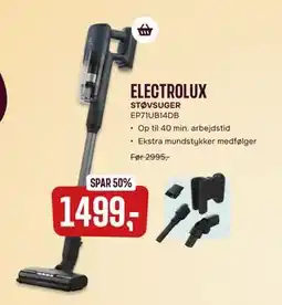 Skousen ELECTROLUX STØVSUGER EP71UB14DB tilbud