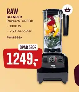 Skousen RAW BLENDER RAWX25TURBOB tilbud